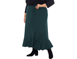 Отличная юбка с запАхом арт. 2131105 (Цвет изумруд) Размеры 48-72