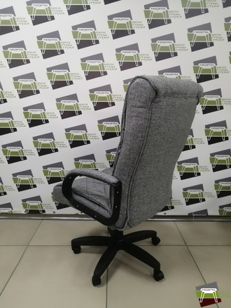 Кресло КР72 (ДЕЛМАР) ТГ ПЛАСТ К25 (ткань Крафт меланж серая)