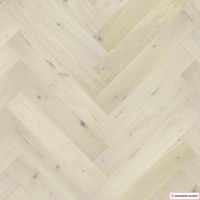 Паркетная доска Barlinek Венгерская елка Дуб Pudding 130 мм елочка лак замок 2G толщина 14 мм 0.65 м2