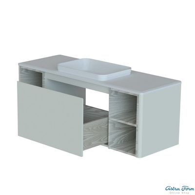 ШКАФ НИЖНИЙ КАПЕЛЛА 1400-500-4 СТОЛЕШНИЦА НАТУРАЛЬНЫЙ МРАМОР BIANCO CARRARA