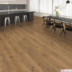 Декор ламината Haro Дуб Портлэнд Натур 540272 в интерьере гостиной