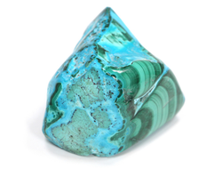 Хризоколла, Малахит, полировка, Конго (34*33*28 мм, 59 г) №26652