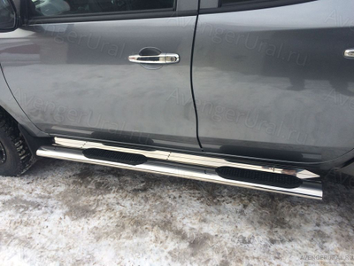 Пороги овальные с накладкой 120х60 мм