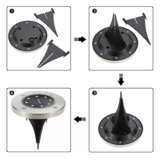 Светильник на Солнечной Батарее Solar Pathway Light 2шт