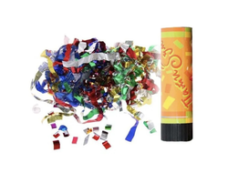 Пневмохлопушка пружинная фольгированное конфети 16 см