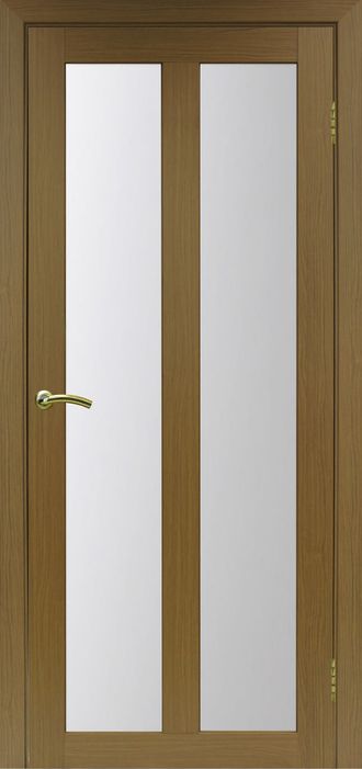 Межкомнатная дверь "Турин-521.22" орех (стекло сатинато)