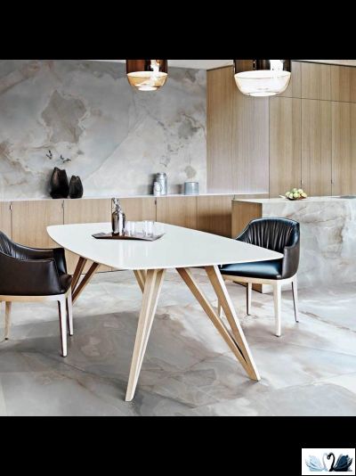 Керамогранит FMAX Sea Blue glossy 90x180 см голубой лазурь