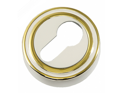 RENZ накладка INET 16 MSW-GP матовый белый латунь