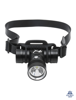 Фонарик для дайвинга налобный TrustFire L2-1200Lm (белый), кнопка