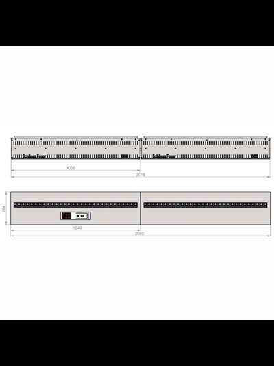Электрический очаг Schones Feuer 3D FireLine 2000