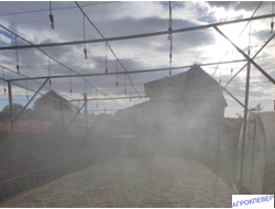 Подвес с микродождевателем / фоггером (6мм Н), с клапаном "антикапля", 50 см (черный) 22,8-33,9 л/ч