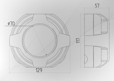 Бленда (маска) для линз №12 Apollo Classic 3.0 дюйма, 1шт