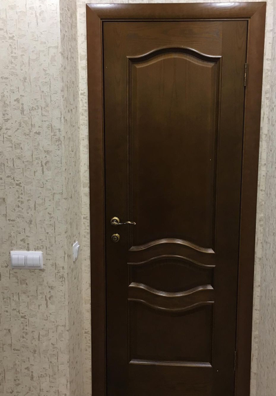 ЛАЙНДОР (УЛЬЯНОВСК)/ МОДЕЛЬ АМЕЛИЯ/ ПОЛОТНО ОСТЕКЛЕННОЕ/ НАТУРАЛЬНЫЙ ШПОН ДУБА/ ТОН 45 (ДУБ РУСТИКАЛЬНЫЙ)