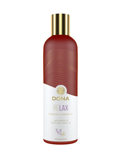 Массажное масло Dona с ароматом тиянской ванили и лаванды