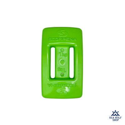 Груз Scorpena обтекаемый полумягкий 1кг Ecoline зеленый