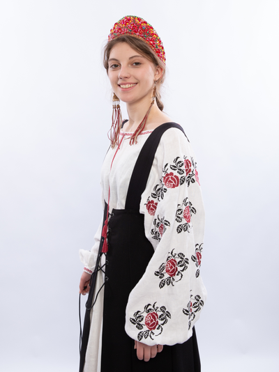 Платье рубаха "Розы"