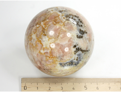 Шар Агат, Кварц, Халцедон, Бразилия (55 мм, 251 г) №29961