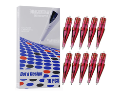 Картриджи для практики DragonHawk Ballpoint for Dotwork Drawing Red