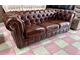 Кожаный диван-кровать Chesterfield. Made in Finland. Натуральная итальянская кожа.