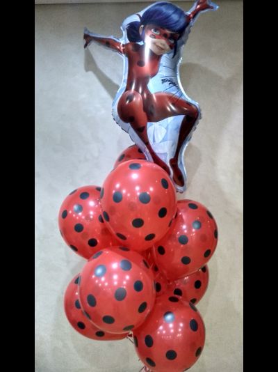Набор шаров с гелием &quot;Леди Баг&quot;