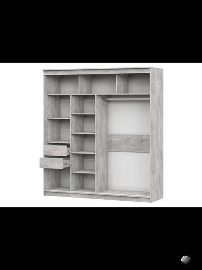 Шкаф-купе № 25 Грей 200 см