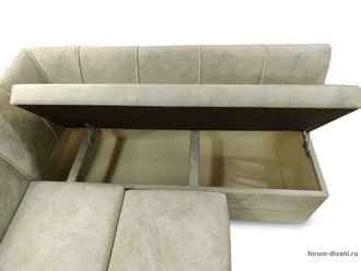 КУХОННЫЙ  уголок со спальным местом "Форум-8Д", Стандартный велюр, правый