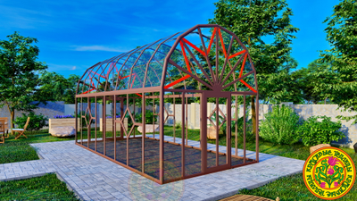 Уникальная Купольная теплица из алюминия и стекла Астория