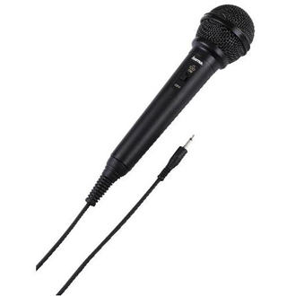 Микрофон проводной Hama H-46020 2.5 м (черный)