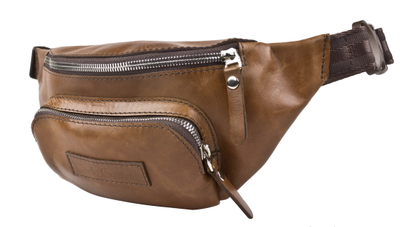 Кожаная поясная сумка Scarlino cognac (арт. 7018-03)