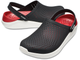 Crocs LiteRide Clog Black Red Черные с красным