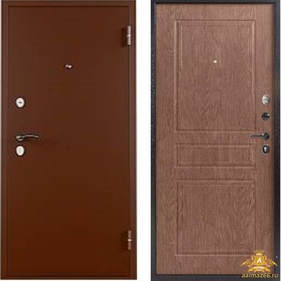 Входная металлическая дверь ТИТАН лесной орех 2050-860