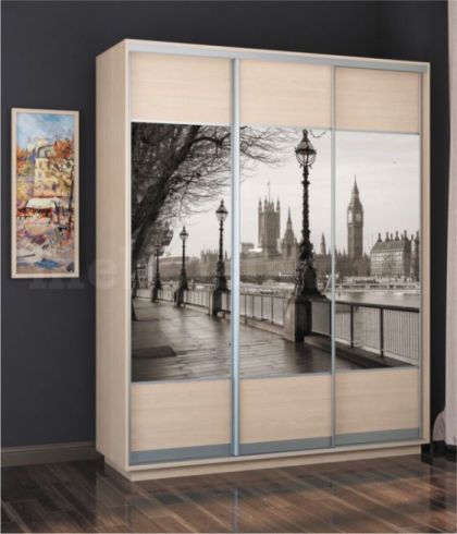 Двери-купе с фотопечатью на стекле