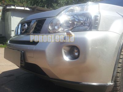 Защита радиатора Nissan X-Trail T31 2007-2011 black низ