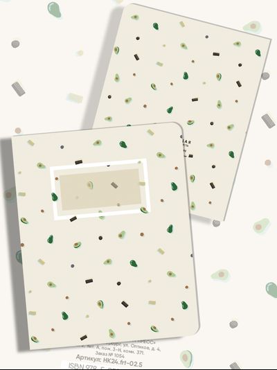 Тетради Милые Фрукты Sweet Fruit's 4 дизайна - 48 листов