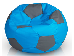 Кресло "Мяч" Д-65 голубой/серый