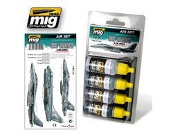 Ammo MIG: Набор акриловых красок: Камуфляж самолетов US NAVY
