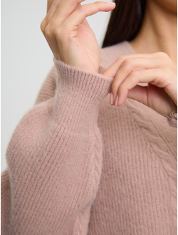 Вязаный удлиненный кардиган оверсайз на пуговицах