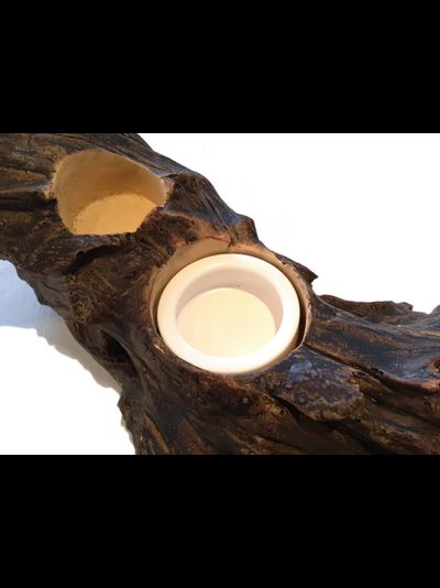 Укрытие и кормушка в виде дерева PetPetZone для гекконов