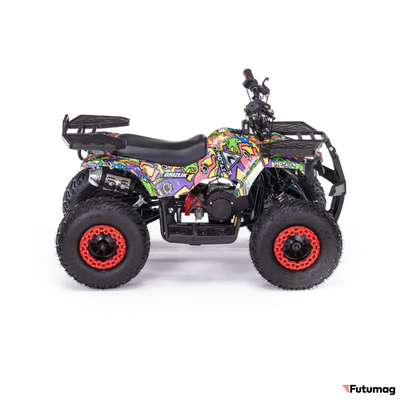 Детский квадроцикл MOTAX GRIZLIK MINI ES BW граффити