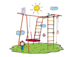 ДСК Street 1 с качелями "гнездо" 7 в 1