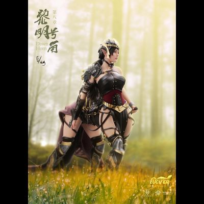 ПОСЛЕ ОБЗОРА - Эльфийка-кентавр - КОЛЛЕКЦИОННАЯ ФИГУРКА 1/6 Centaur Elf - Dawn Horn (LXF2309A) - LUCIFER