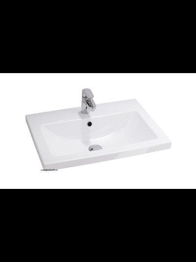 Раковина встраиваемая Cersanit COMO 40 50 60 70 80 100 см белая с отверстием