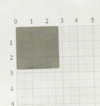 Трафарет BGA для реболлинга чипов компьютера ATI 21515/216-0707011/M72-S 0,5мм