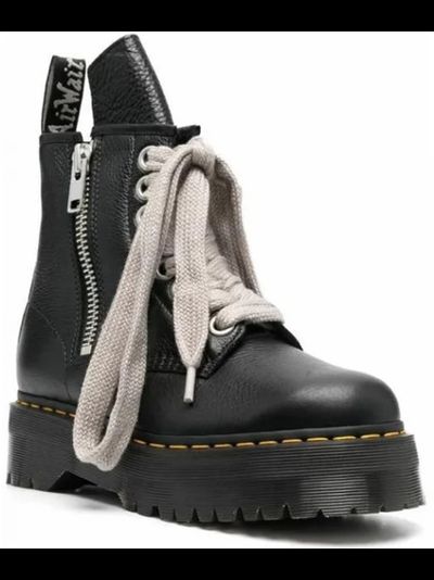 Dr Martens X Rick Owens Strobe 1460 Quad Sole Jumbo Lace Black