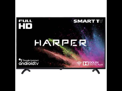 Телевизор Harper 43F720TS, 43", Full HD, Smart TV Черный