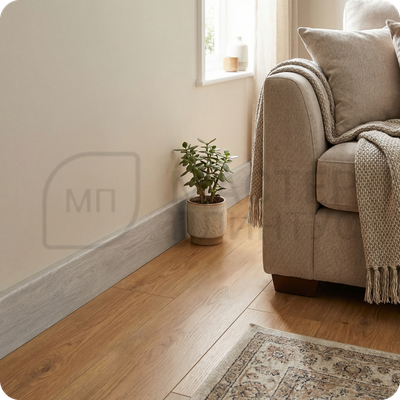 Плинтус из вспененного ПВХ Rico Concept 80мм 2,2м. 80103 Дуб латте