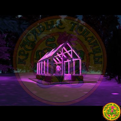 Зимняя теплица ДУНКАН II в классическом английском стиле с двускатной крышей размером 3000 х 6000 мм