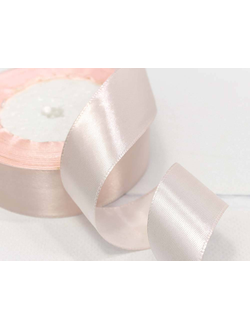 Лента атласная 25мм (63, бл. розовая), 22,9м