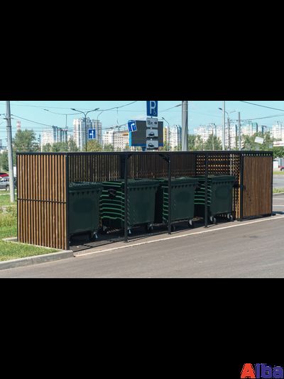 Контейнерная площадка на 3-5 контейнера