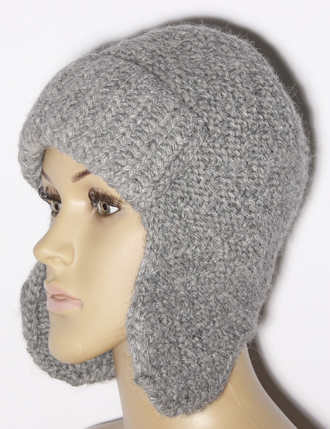 Шапка женская ушанка "Зиг-заги" 11526  джинс, красная, т.серая, кофе, серая, синяя. фиолетовая